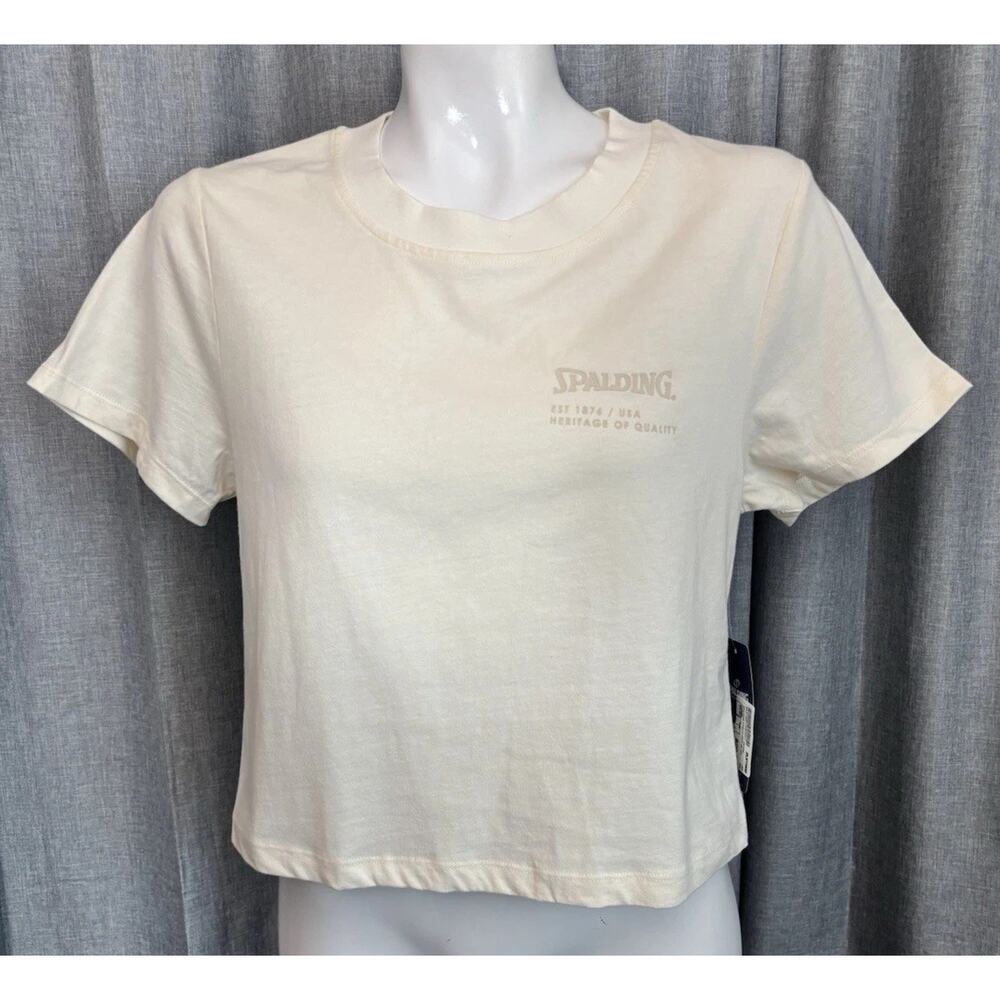 Spaulding Shirt NWT cropped Vanilla Crop Top Tee Tenniscore Pickleball